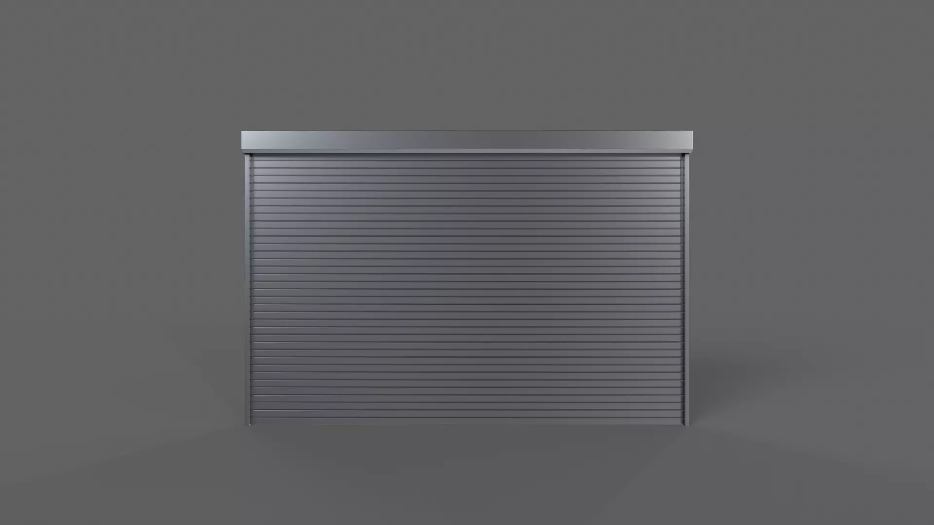 PBR Industrial Door A3 Low-poly 3D model_0