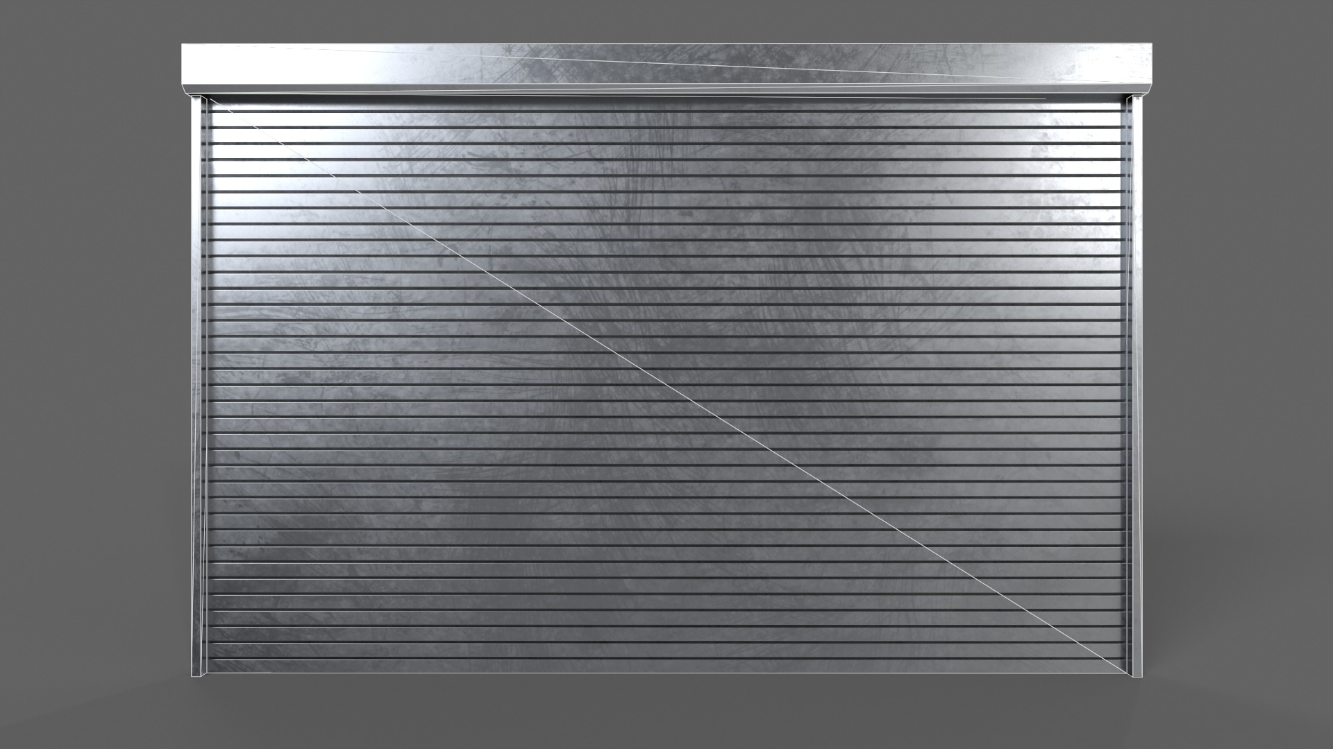 PBR Industrial Door A3 Low-poly 3D model_10