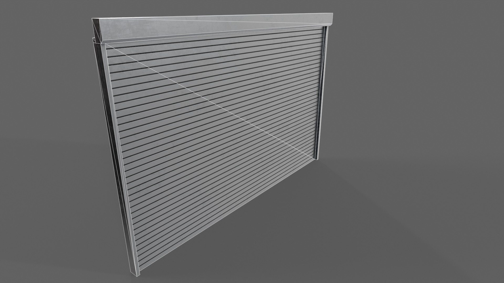 PBR Industrial Door A3 Low-poly 3D model_12