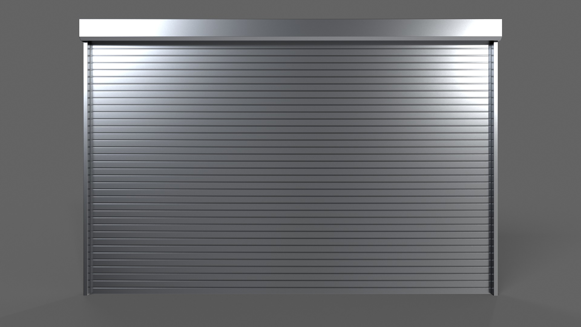 PBR Industrial Door A3 Low-poly 3D model_3