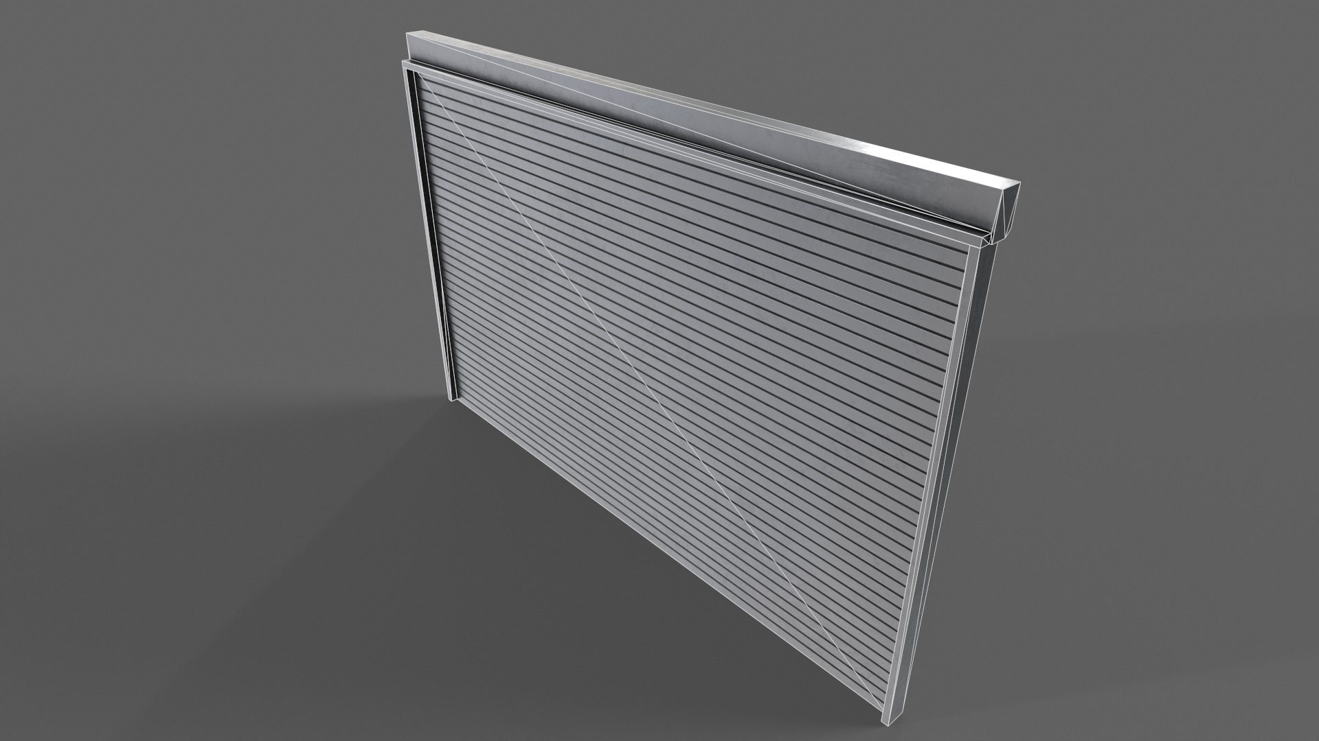 PBR Industrial Door A3 Low-poly 3D model_14