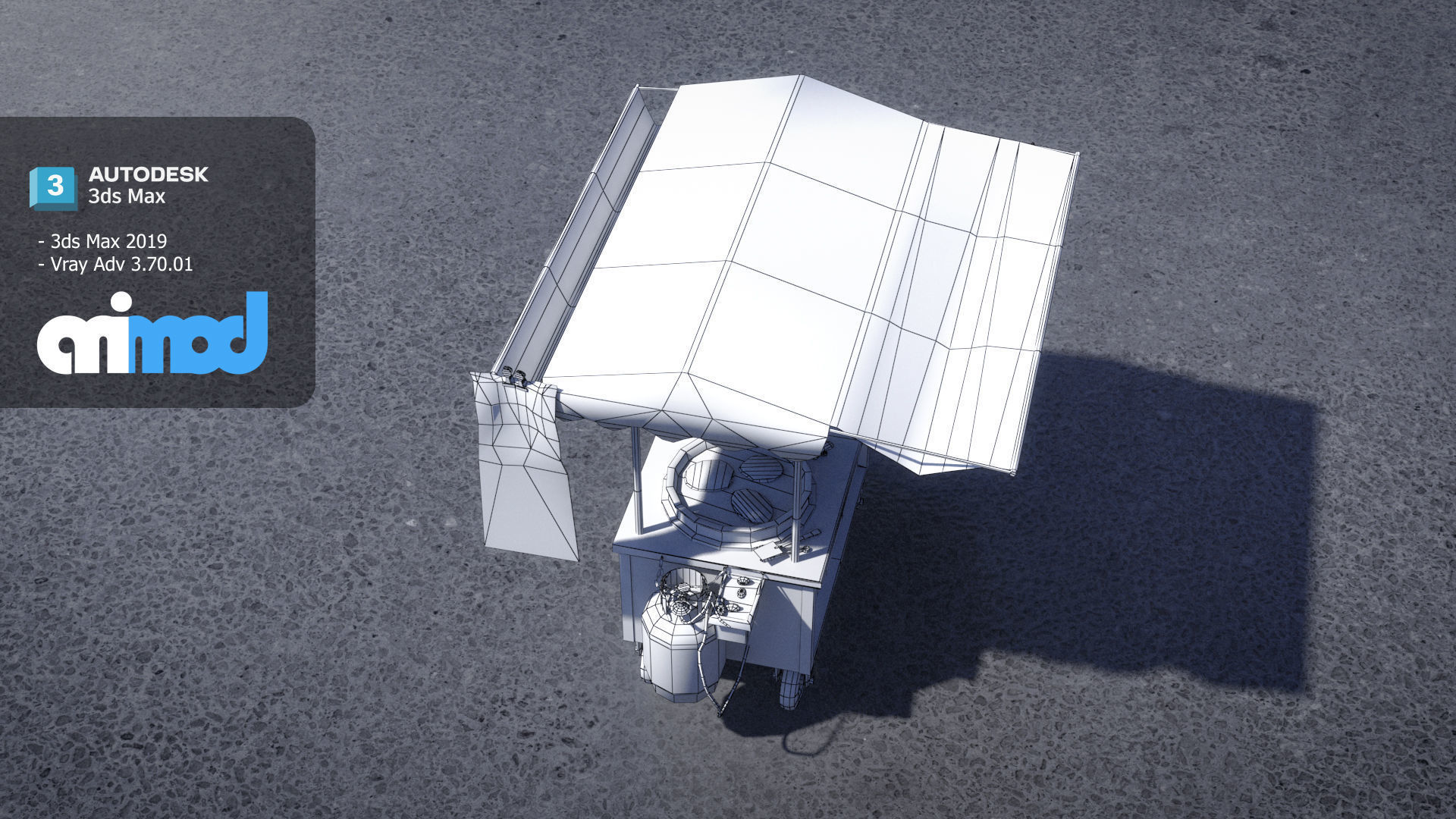 Chinese Breakfast Vendor 3D model_6