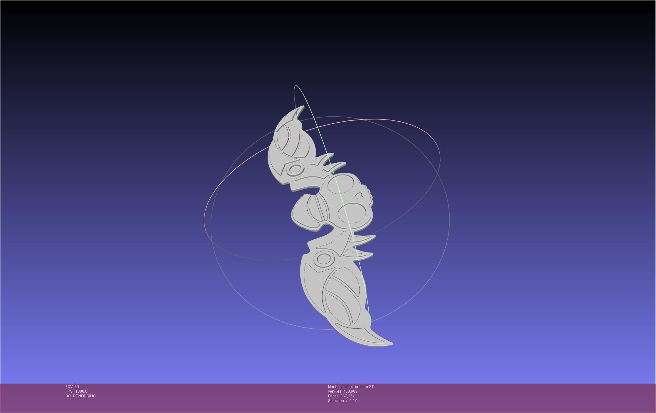 Murder Drones N Pilot Hat Emblem 3D print model_4