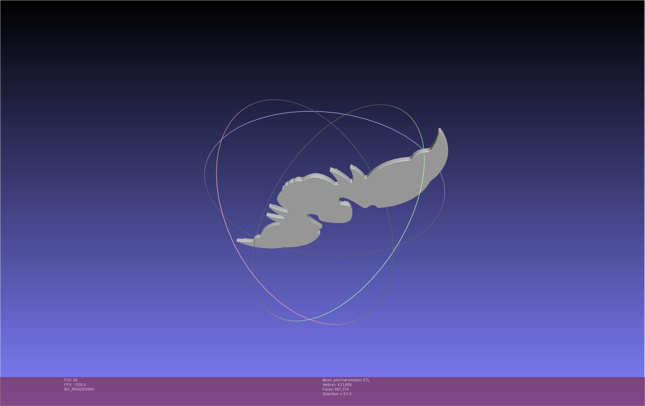 Murder Drones N Pilot Hat Emblem 3D print model_7