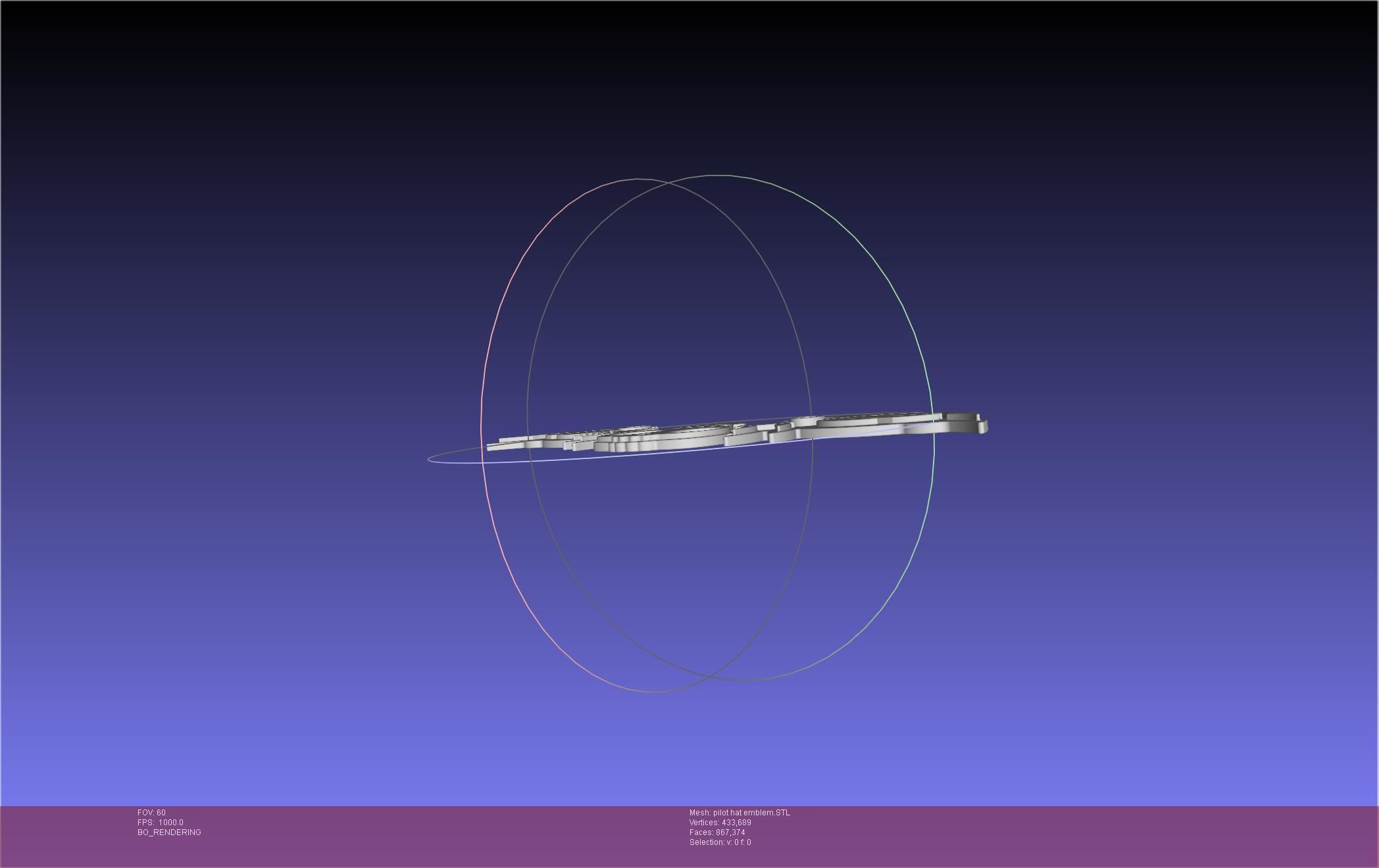 Murder Drones N Pilot Hat Emblem 3D print model_8