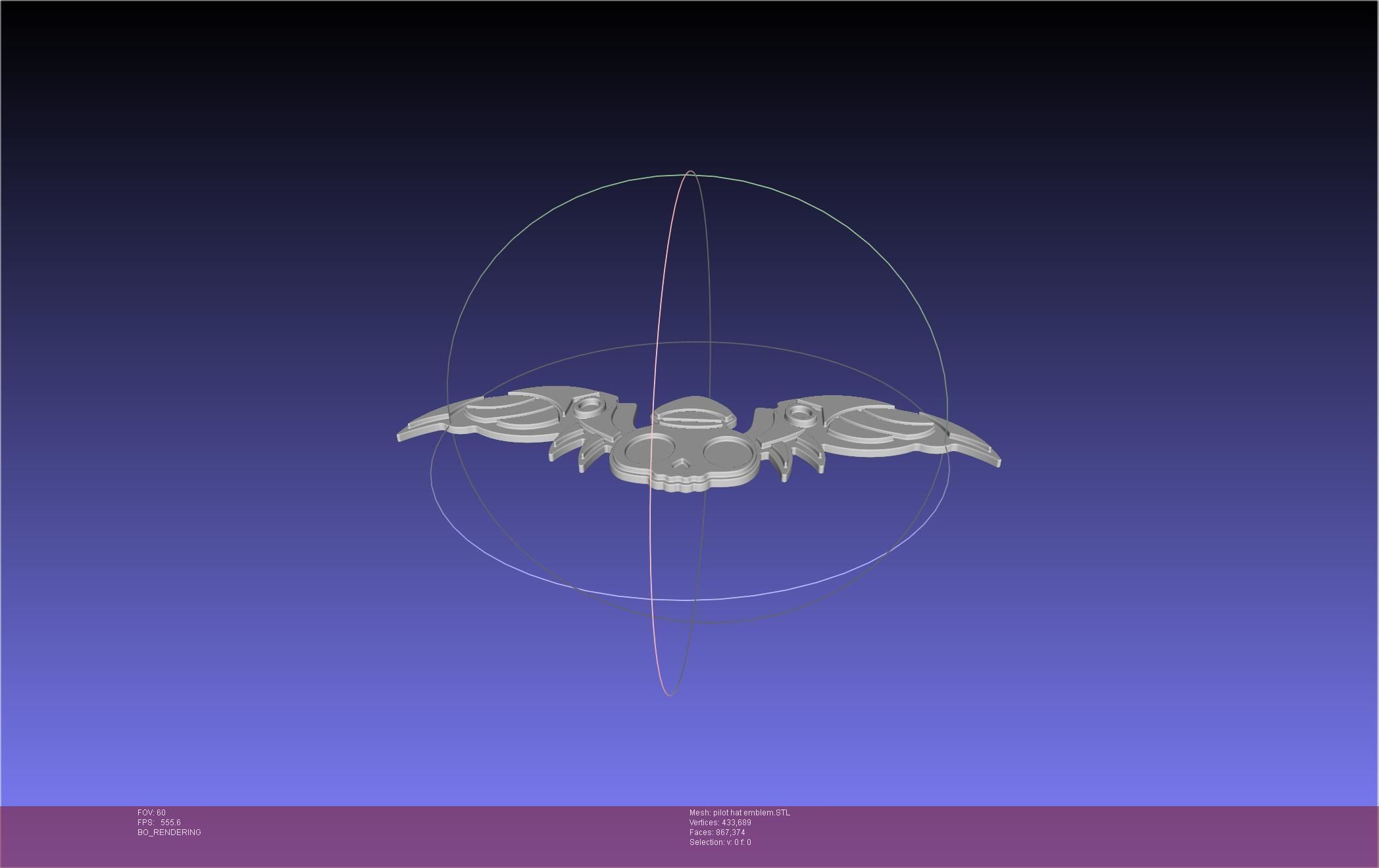 Murder Drones N Pilot Hat Emblem 3D print model_10