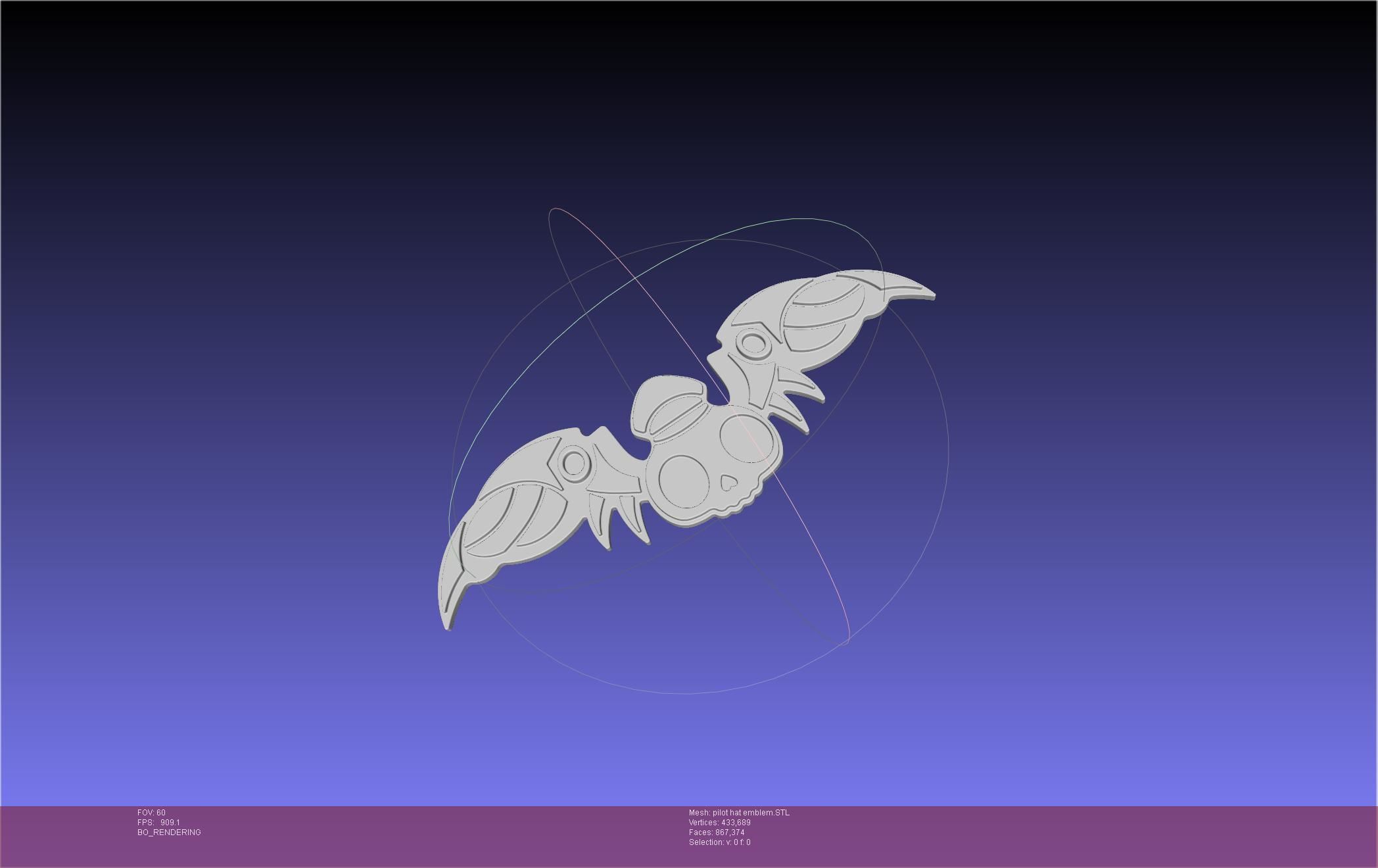 Murder Drones N Pilot Hat Emblem 3D print model_1