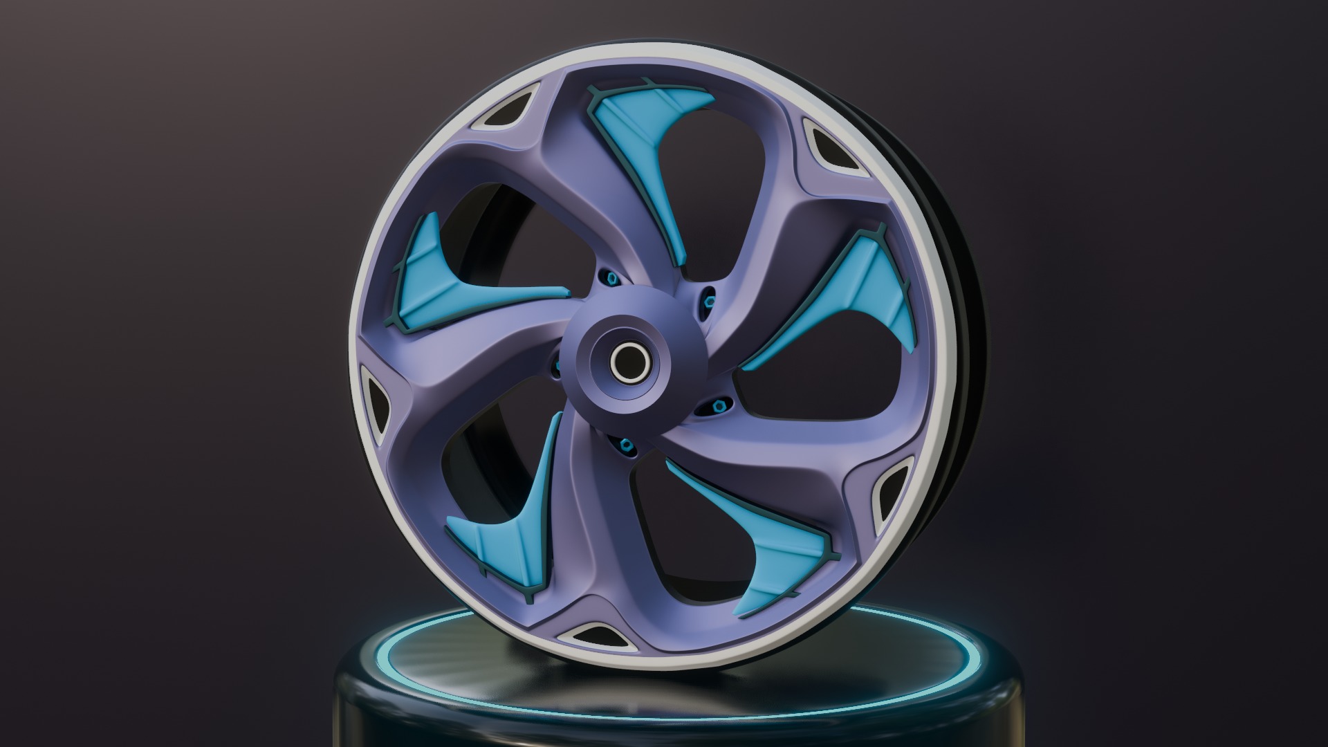 Sport car rims 3D model_18