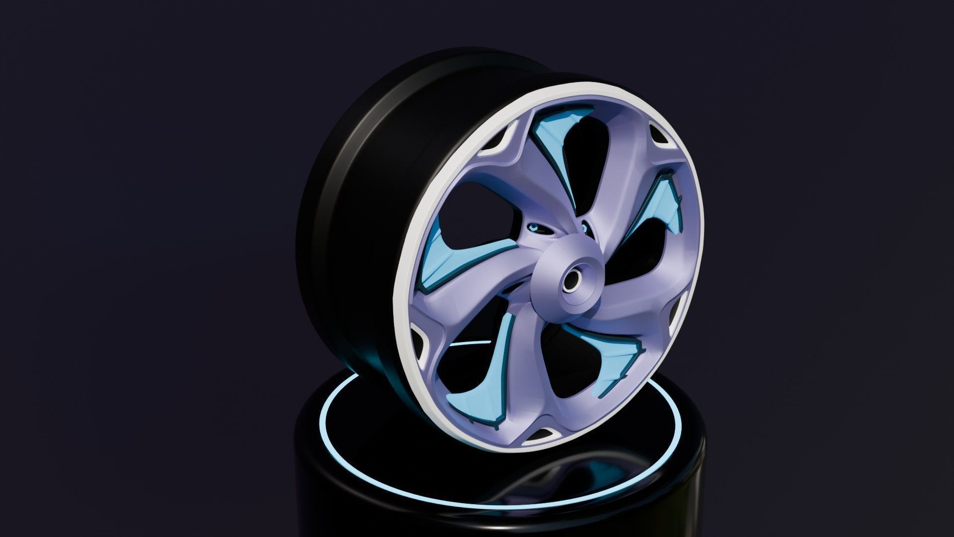 Sport car rims 3D model_2