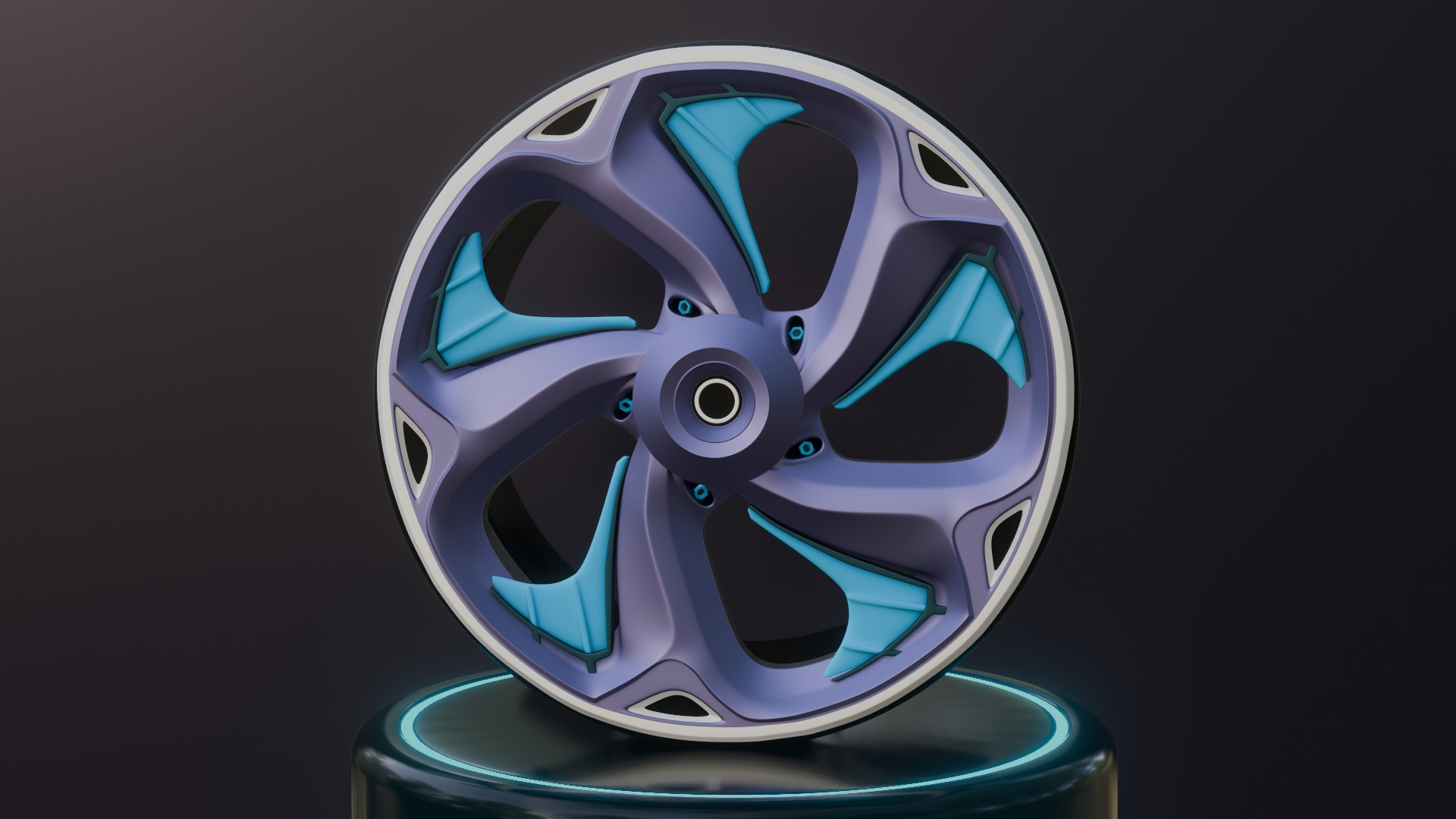 Sport car rims 3D model_23