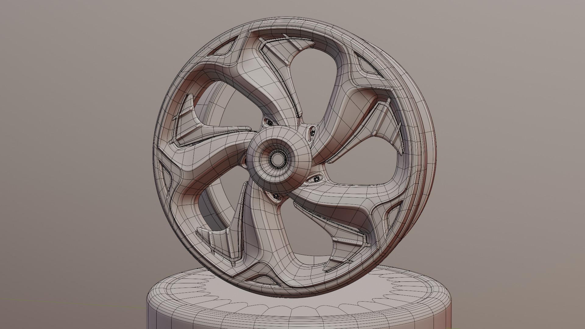 Sport car rims 3D model_50
