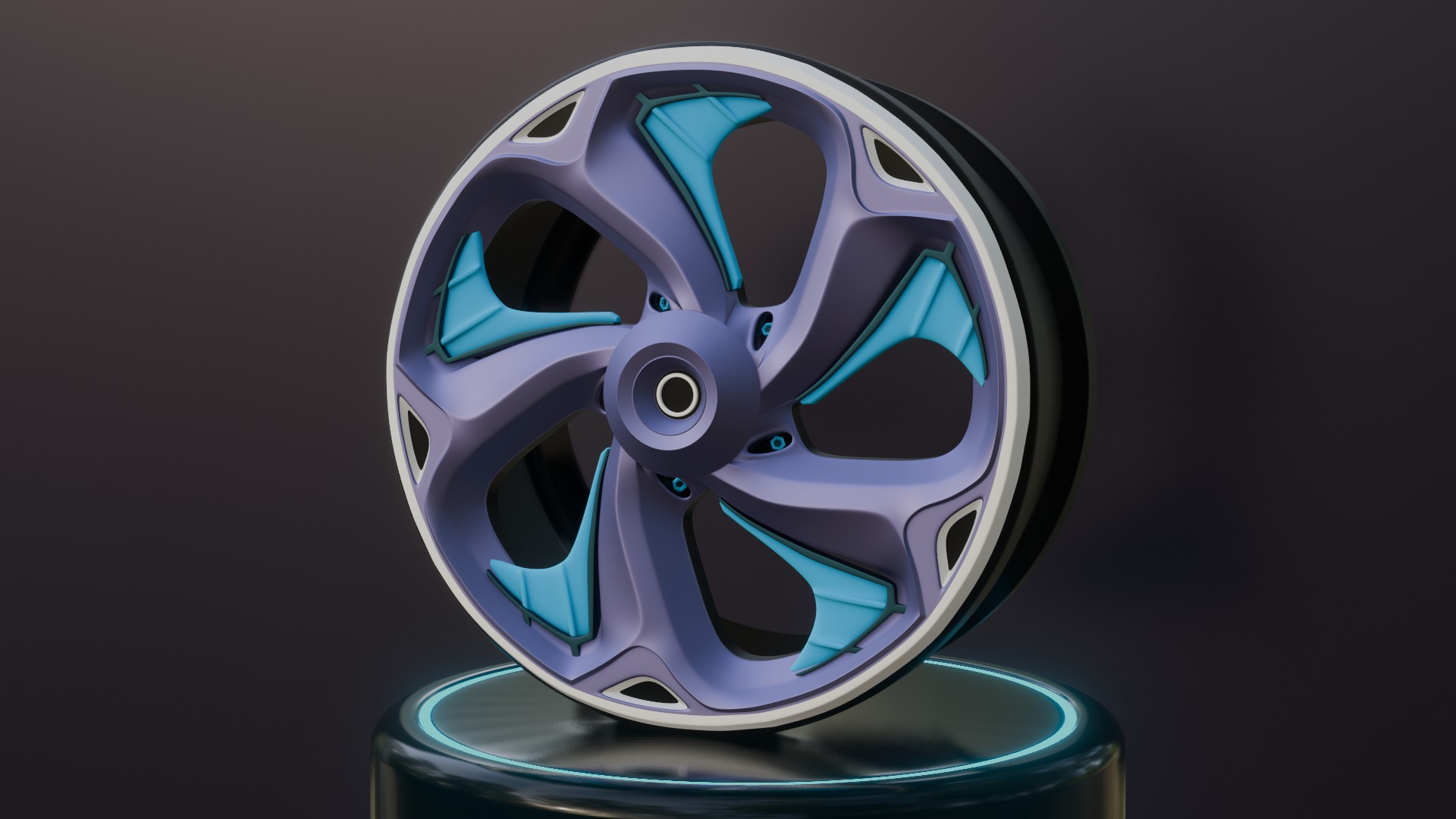Sport car rims 3D model_34
