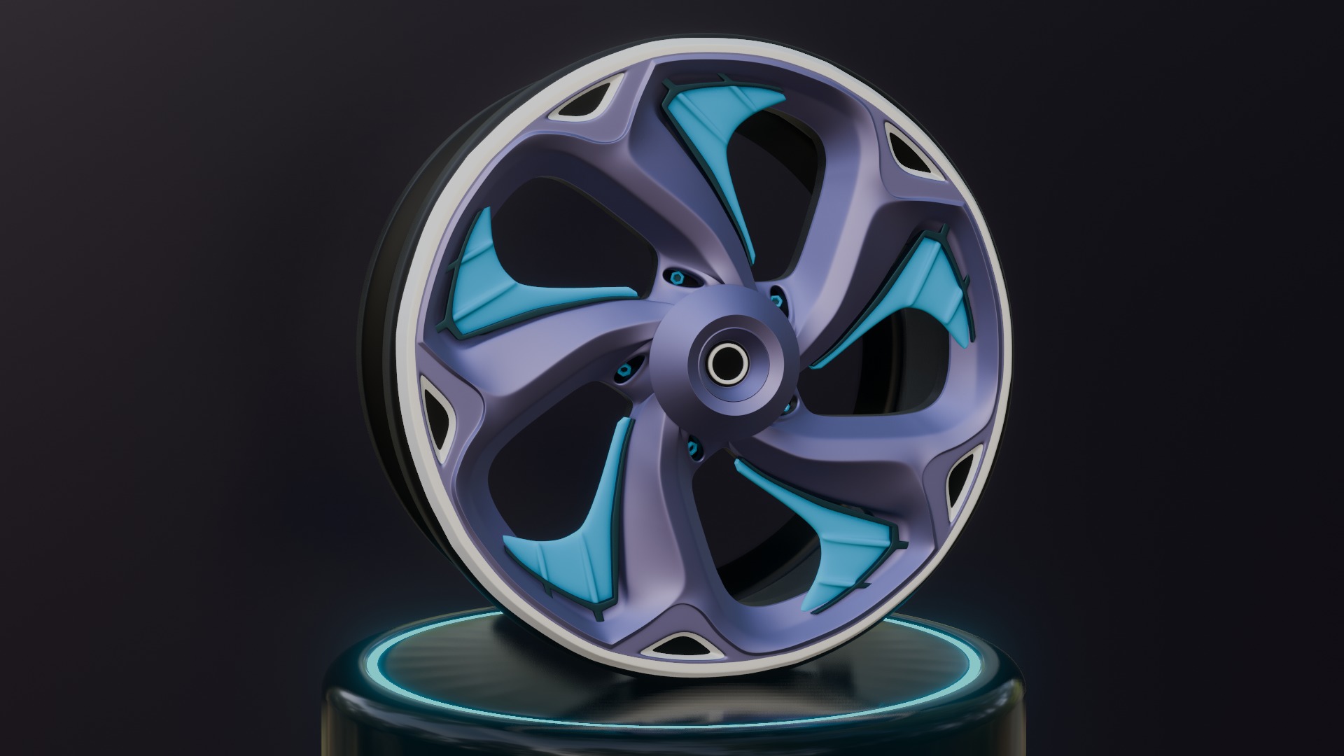 Sport car rims 3D model_25