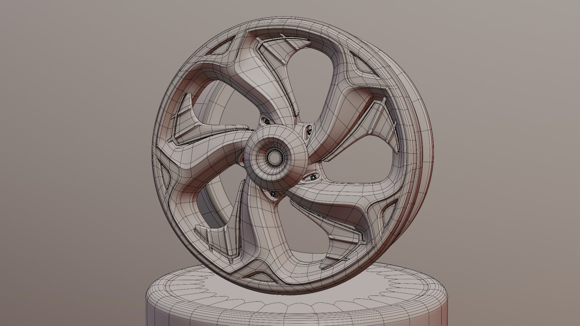 Sport car rims 3D model_55