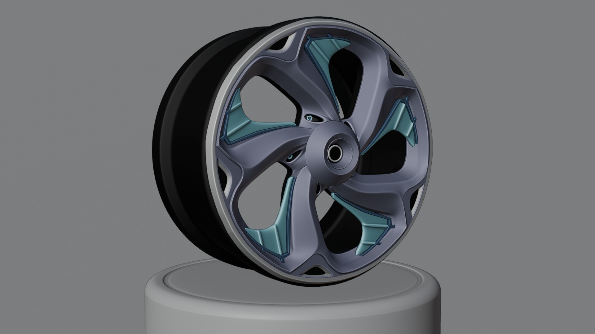 Sport car rims 3D model_35