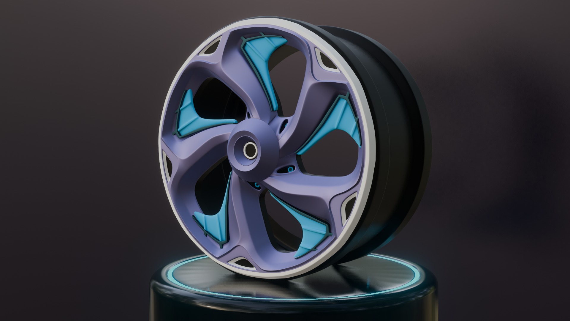 Sport car rims 3D model_29