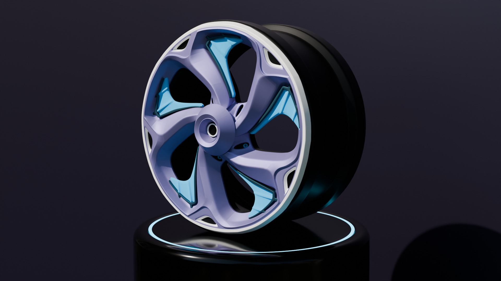 Sport car rims 3D model_1