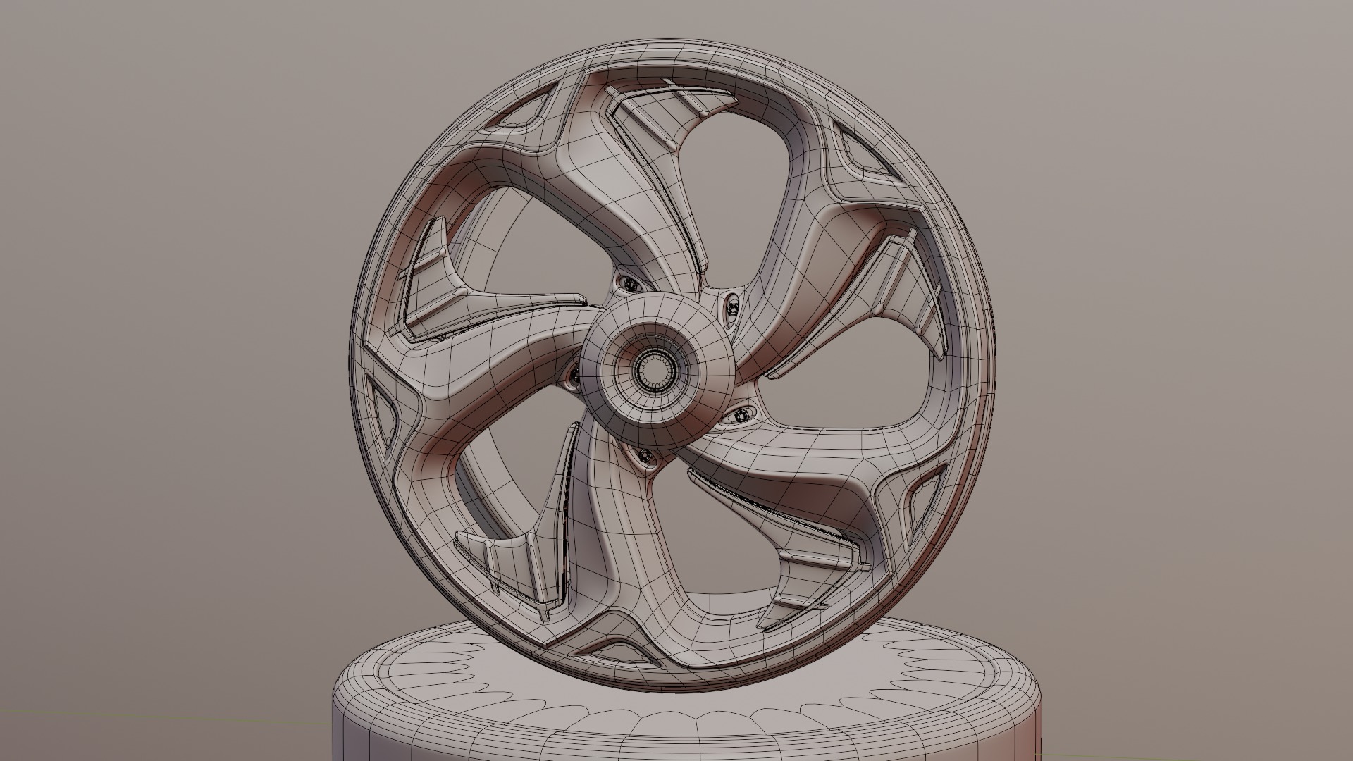 Sport car rims 3D model_52