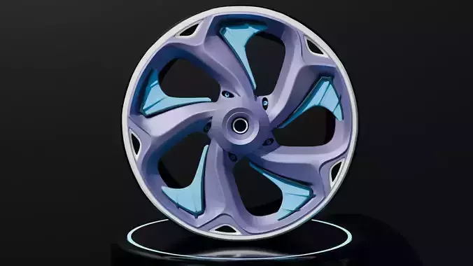 Sport car rims 3D model