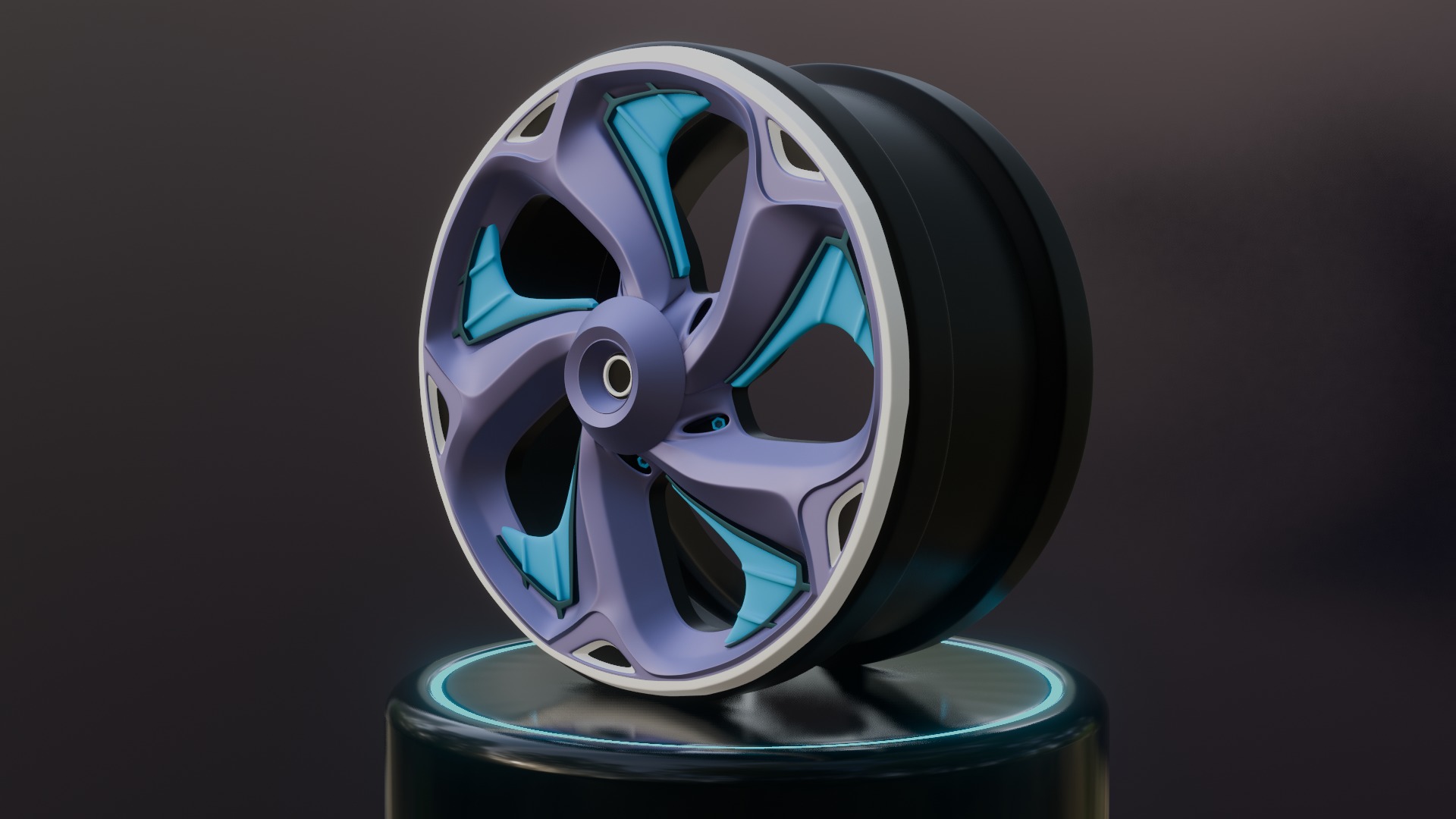 Sport car rims 3D model_30