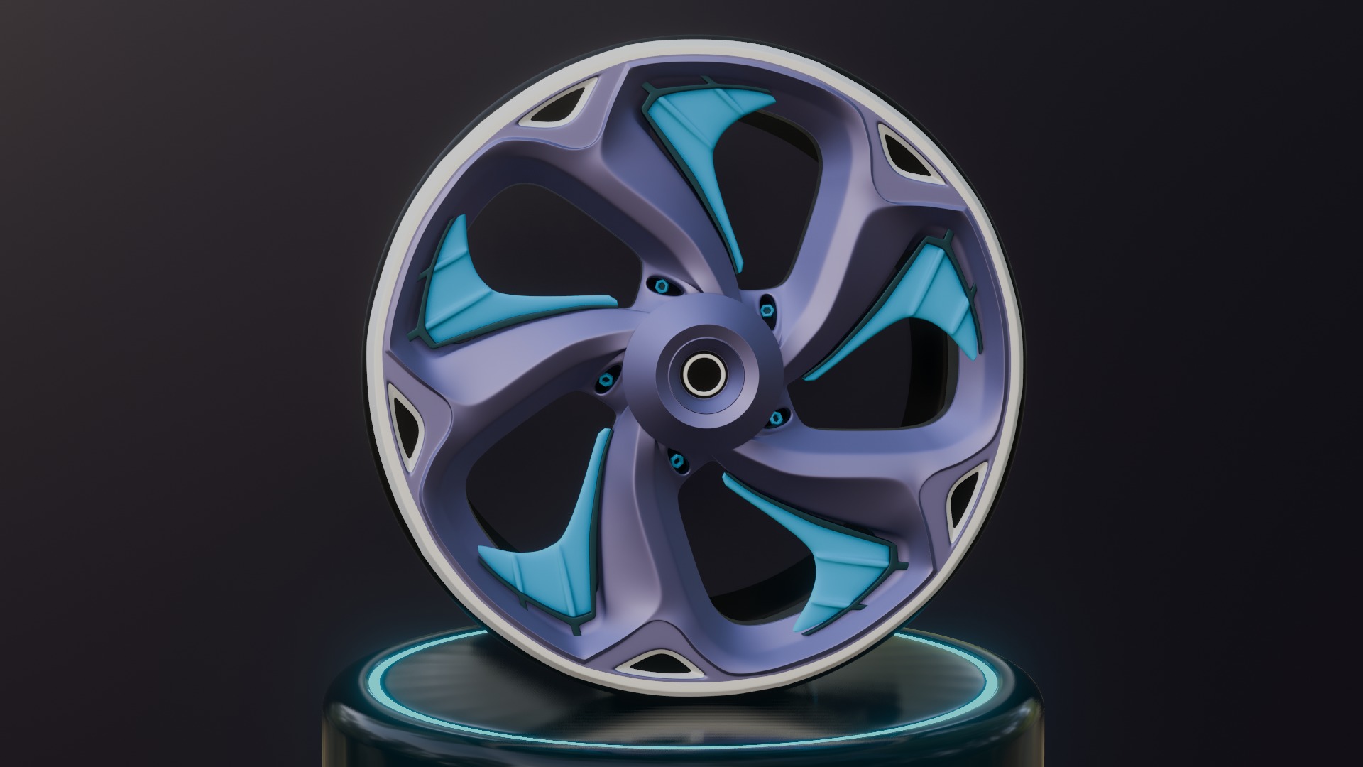 Sport car rims 3D model_12