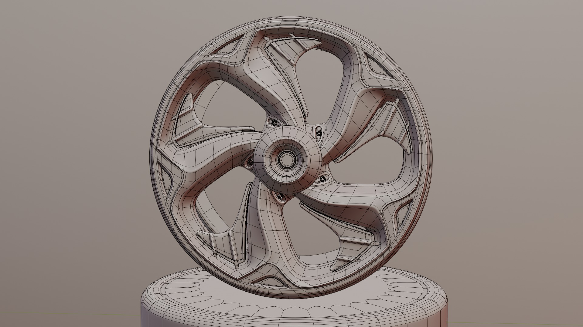 Sport car rims 3D model_62
