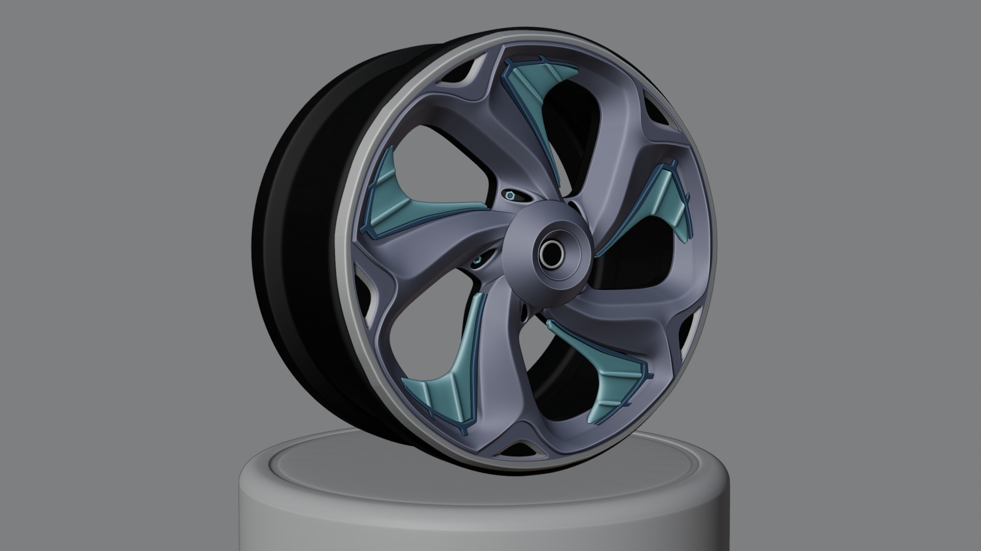 Sport car rims 3D model_44