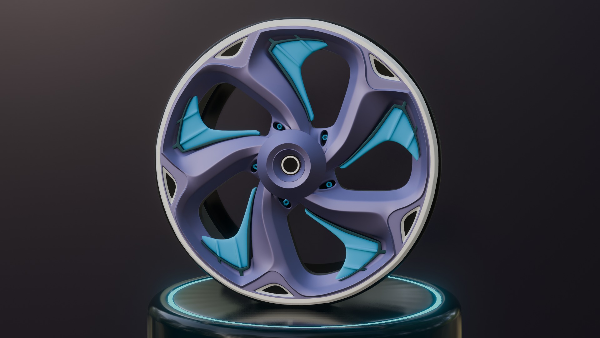 Sport car rims 3D model_9