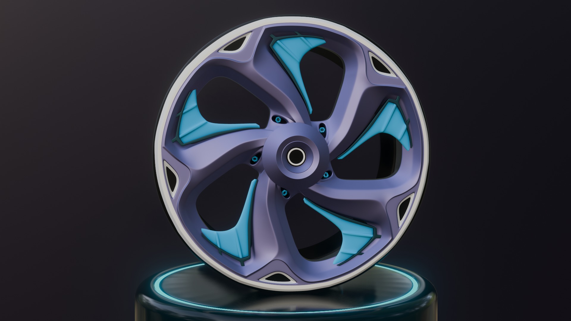 Sport car rims 3D model_10