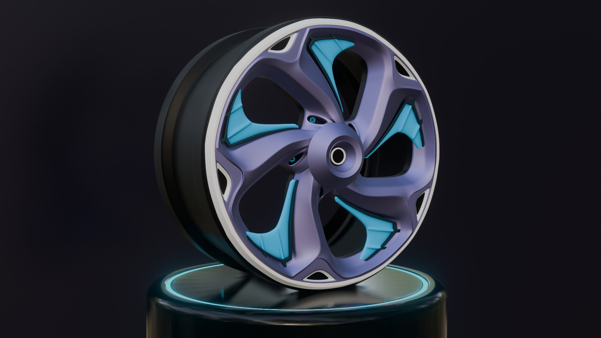 Sport car rims 3D model_11