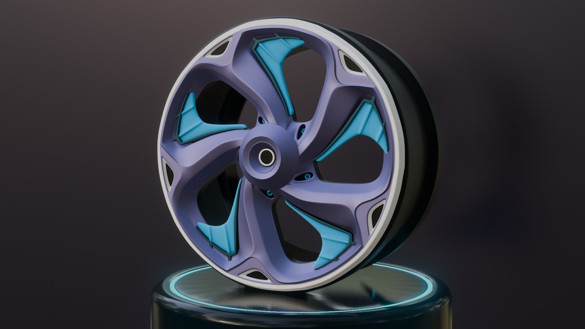 Sport car rims 3D model_28