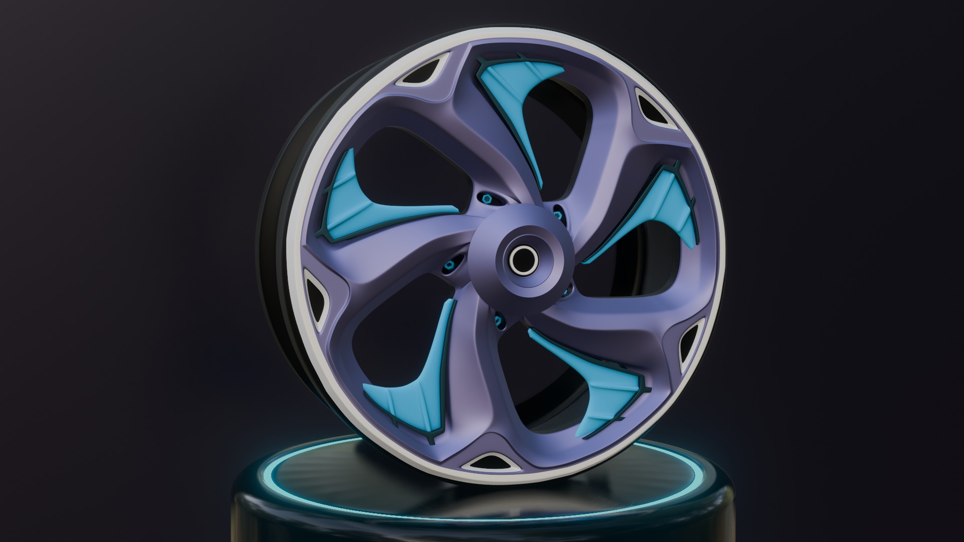Sport car rims 3D model_15