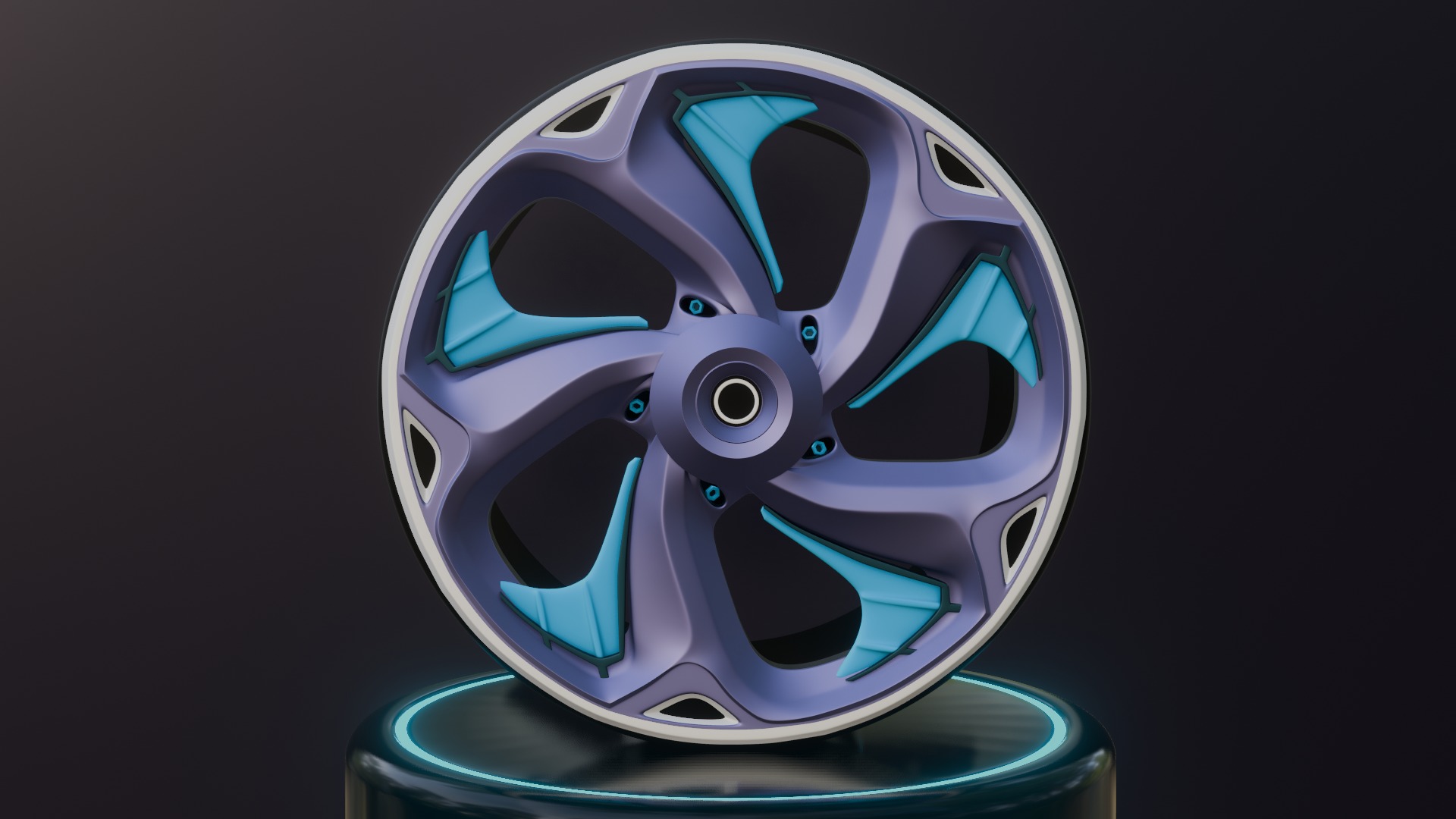Sport car rims 3D model_17