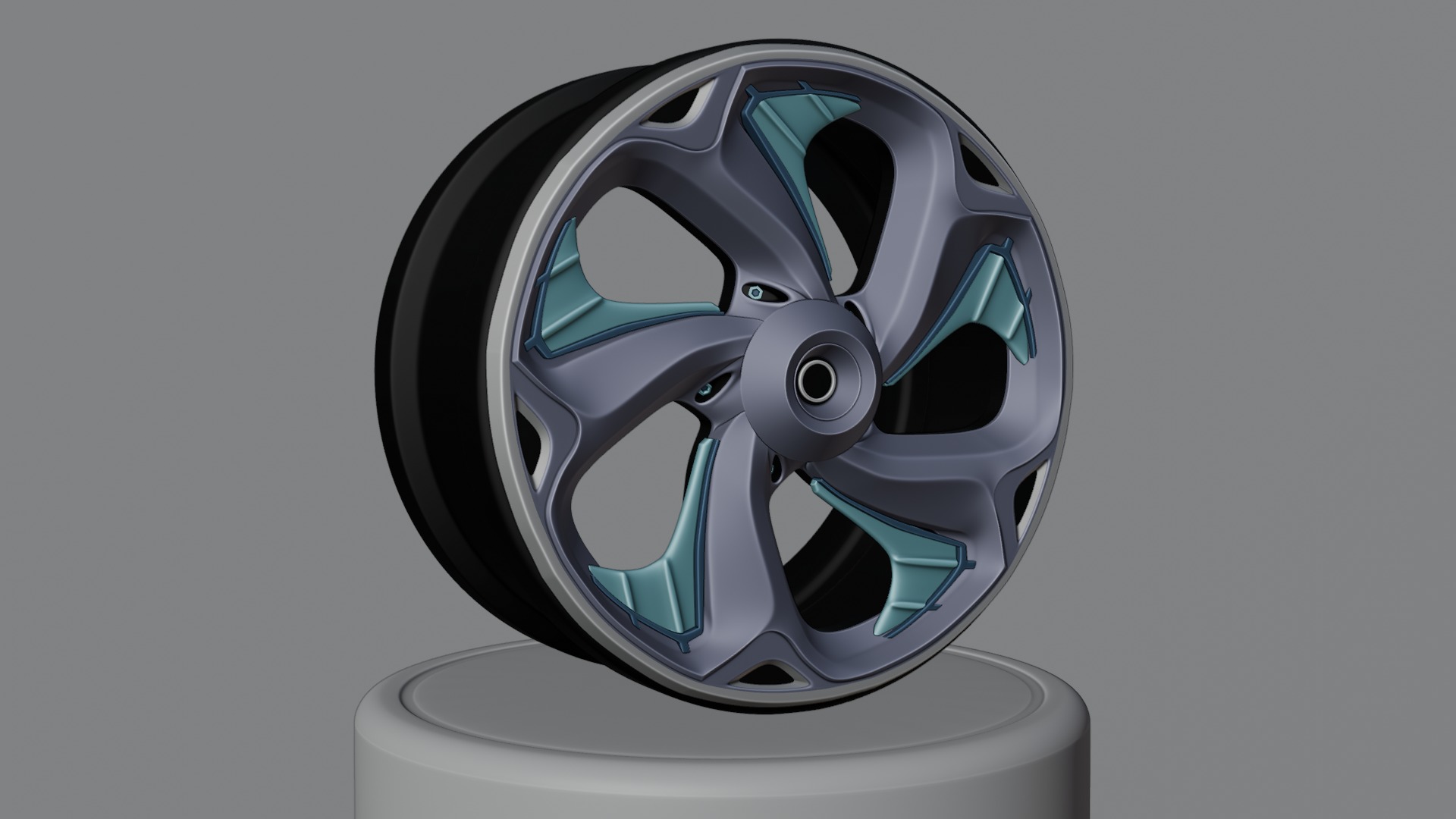 Sport car rims 3D model_38