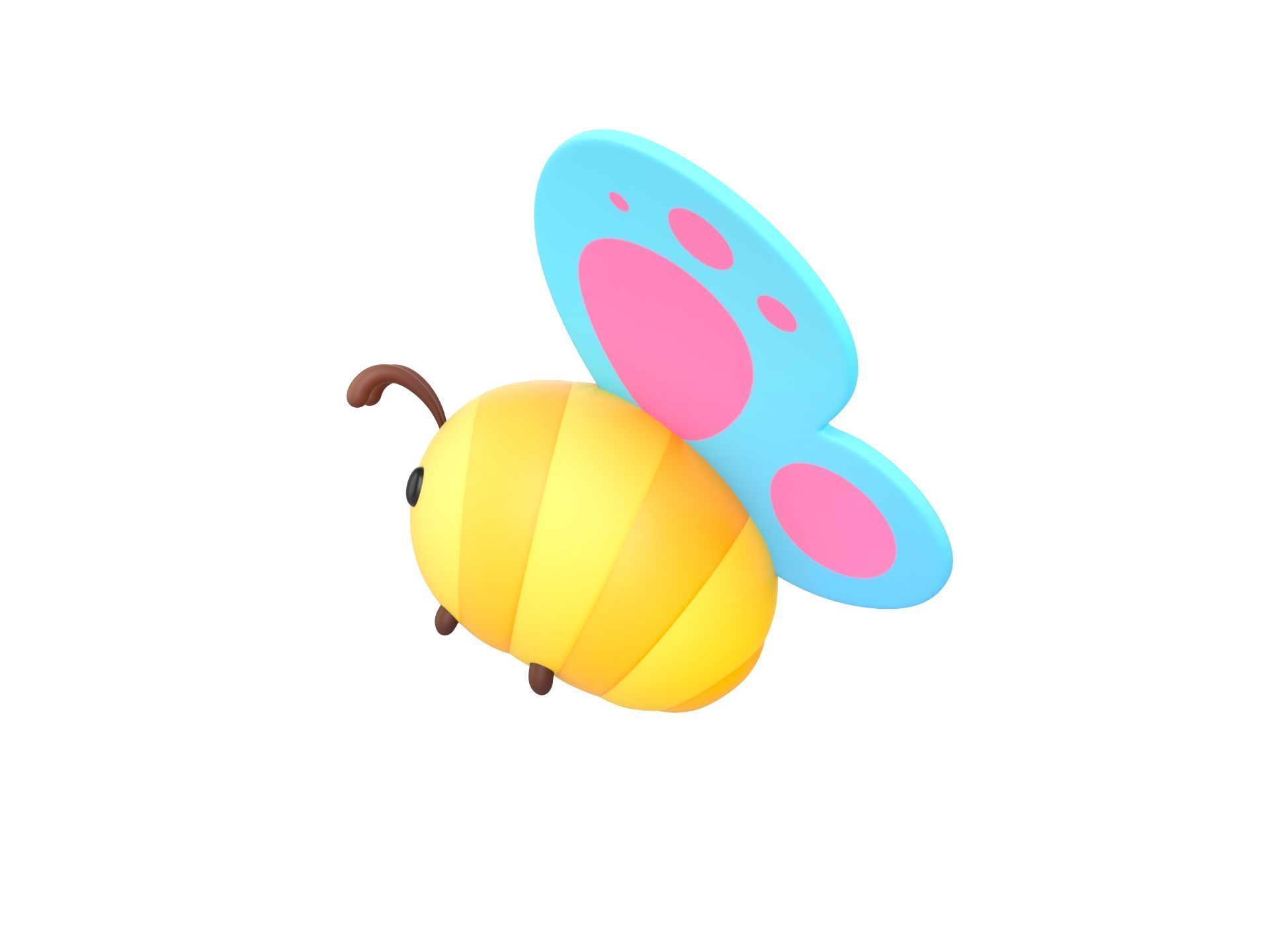 Character328 Butterfly 3D model_7