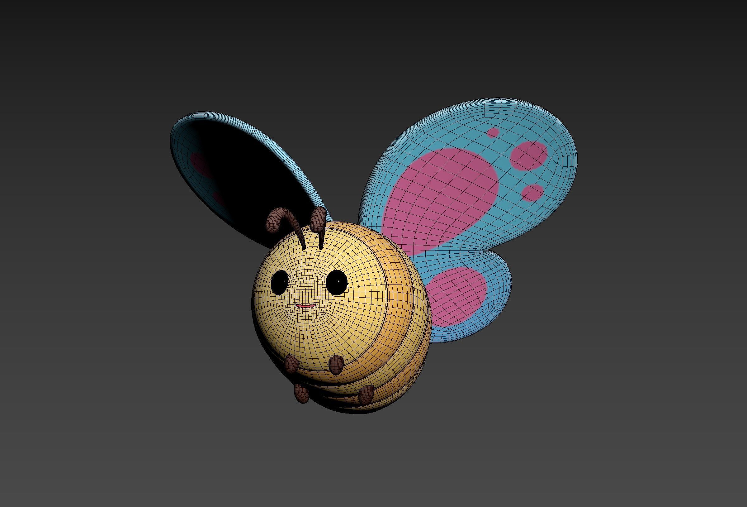 Character328 Butterfly 3D model_14