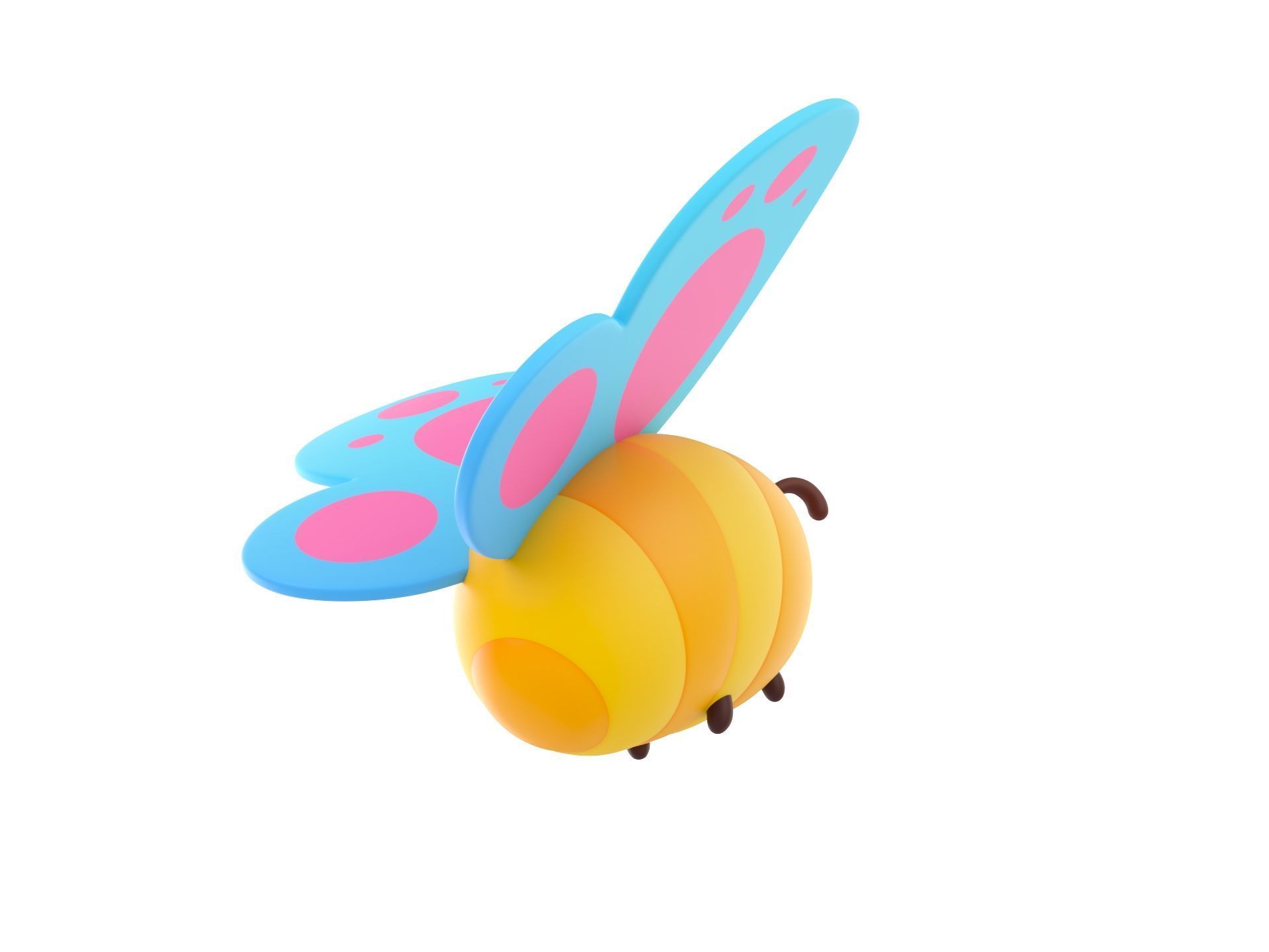 Character328 Butterfly 3D model_4