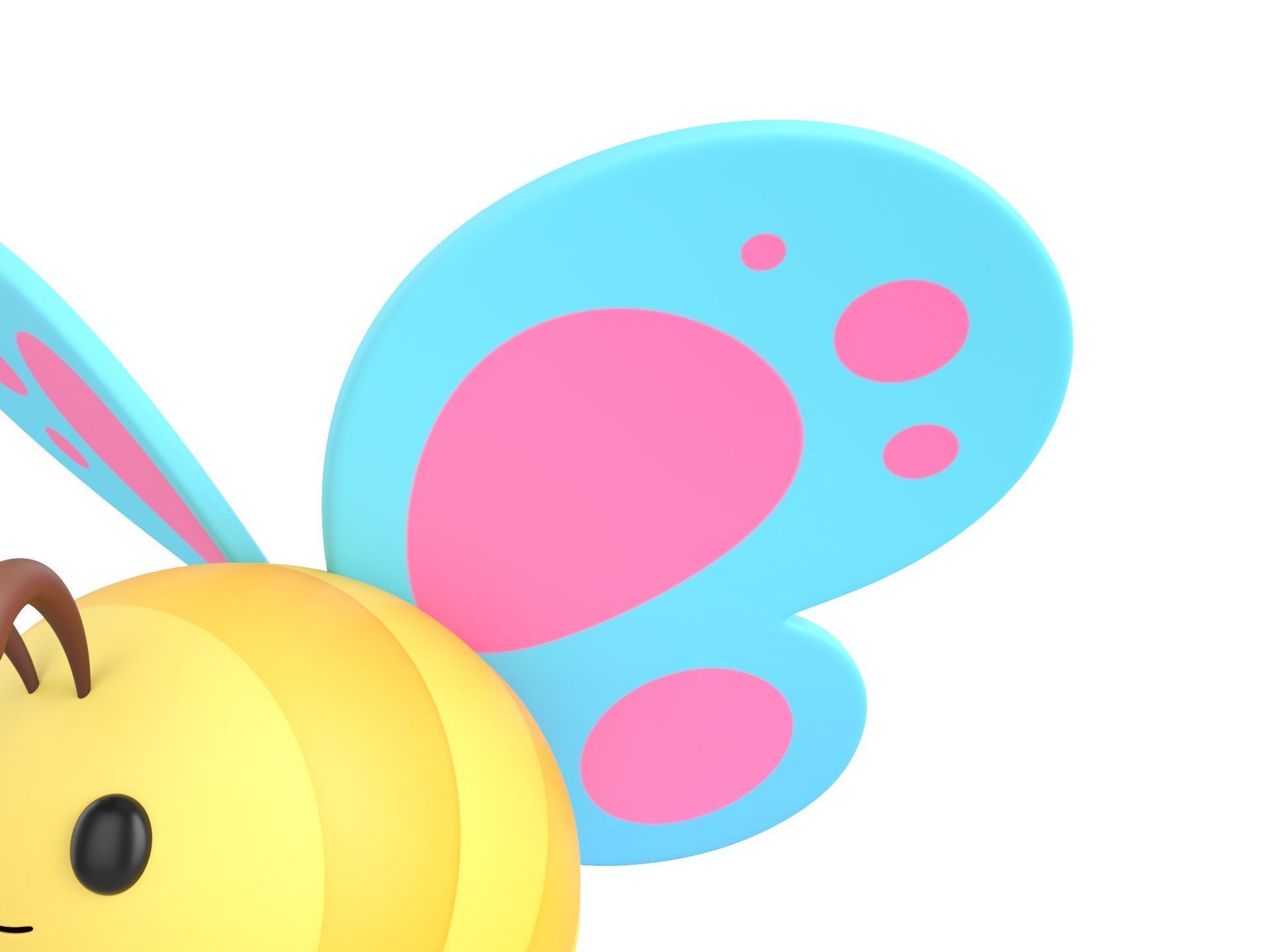 Character328 Butterfly 3D model_9