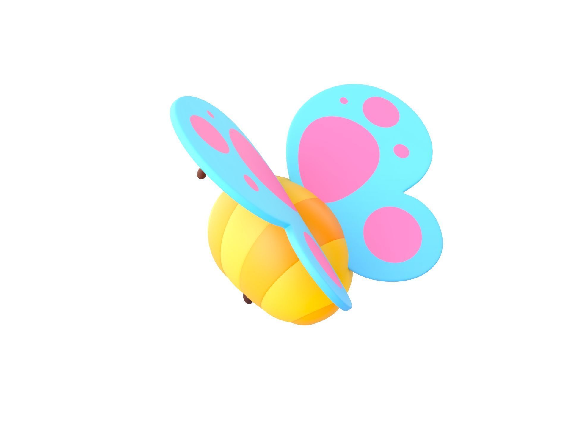 Character328 Butterfly 3D model_6