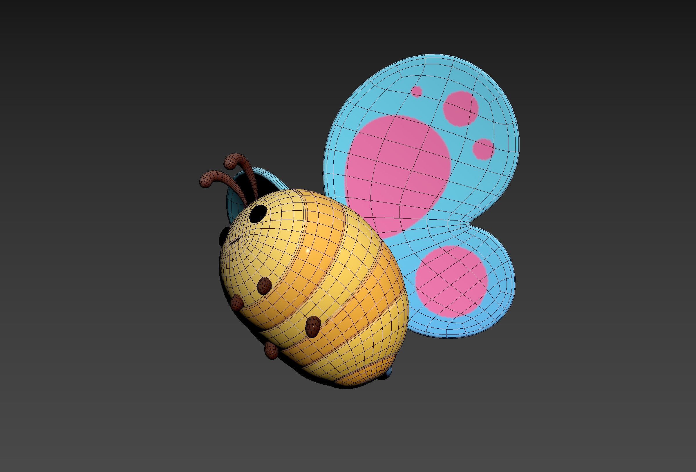 Character328 Butterfly 3D model_23
