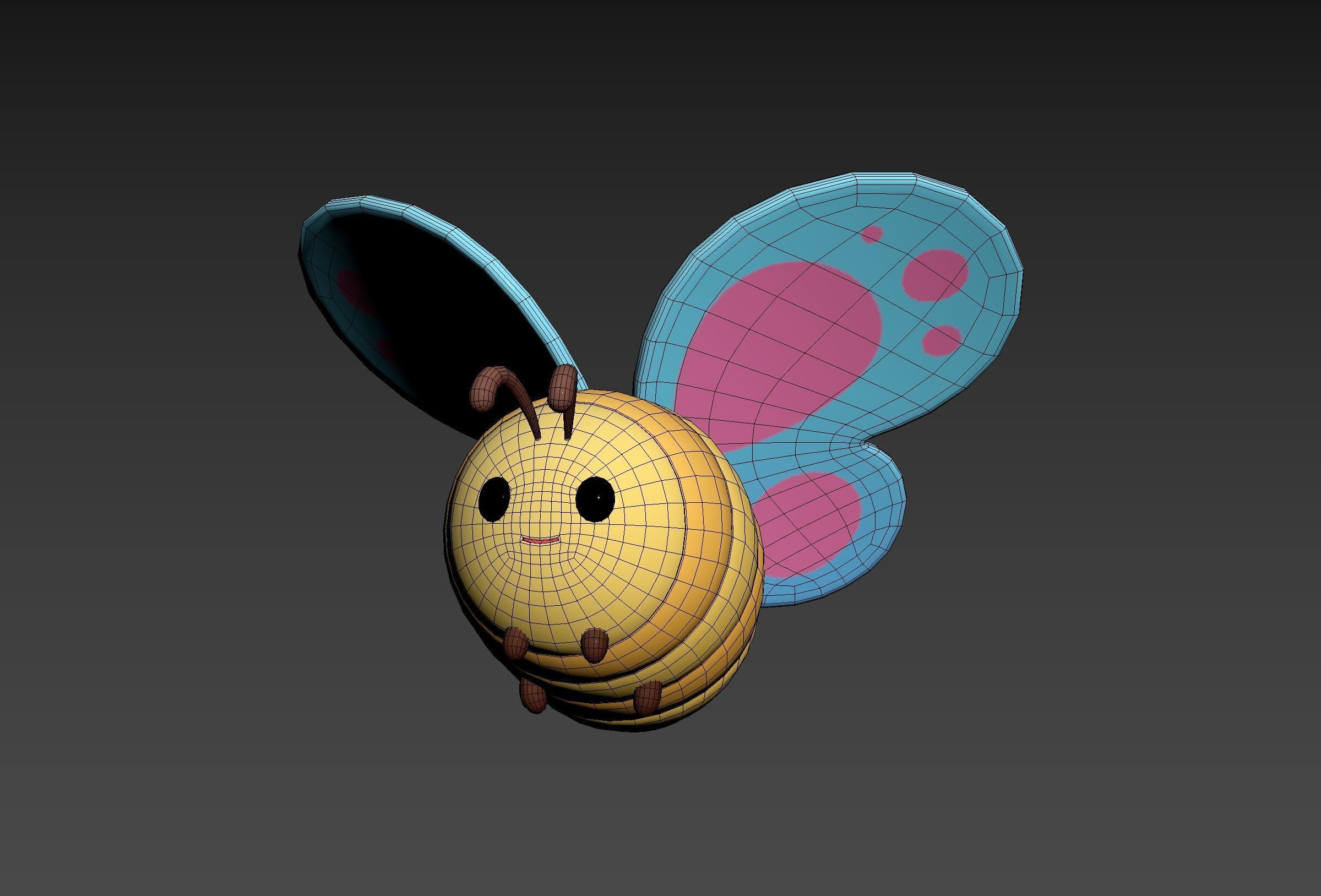 Character328 Butterfly 3D model_13