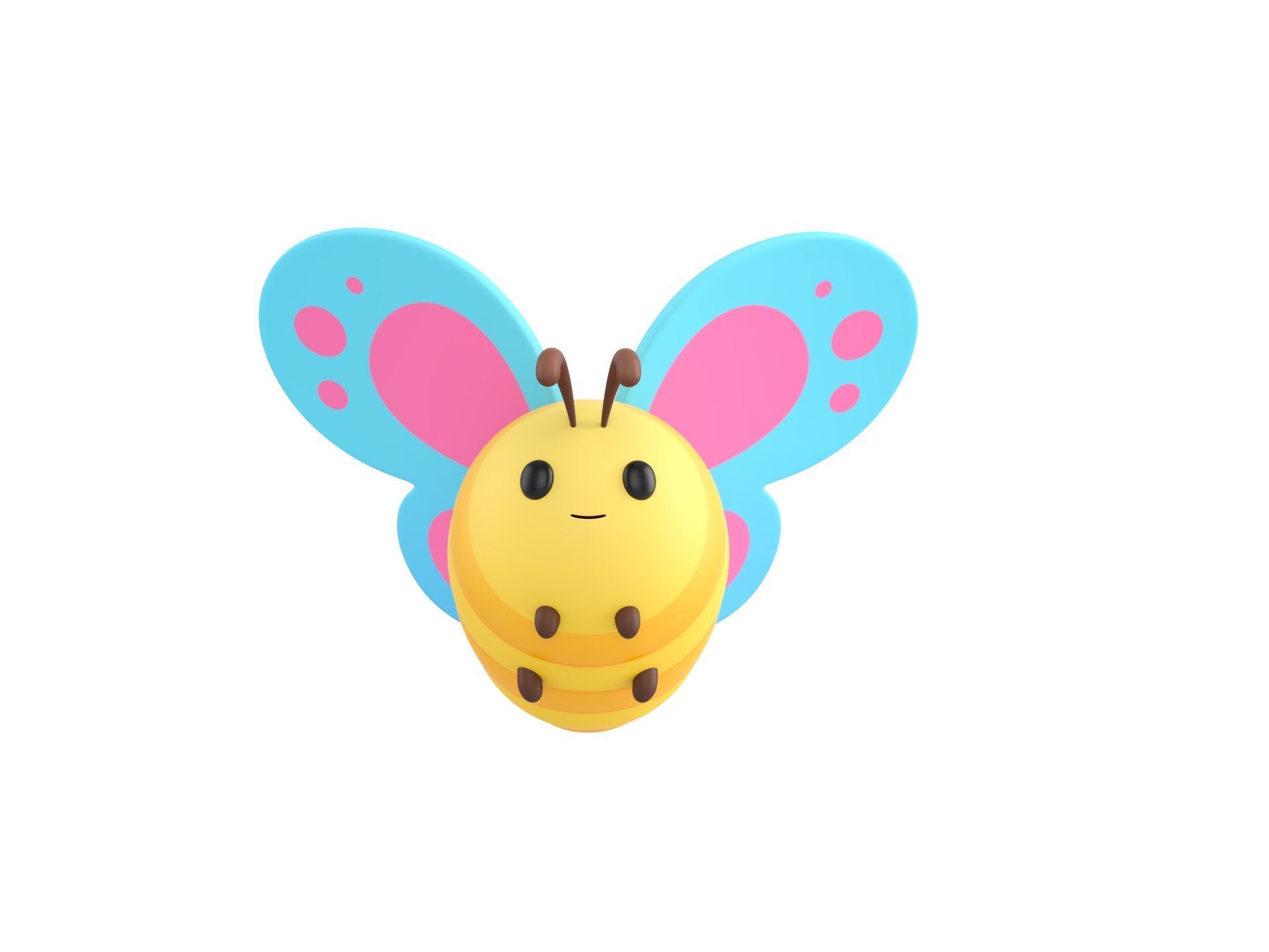 Character328 Butterfly 3D model_1