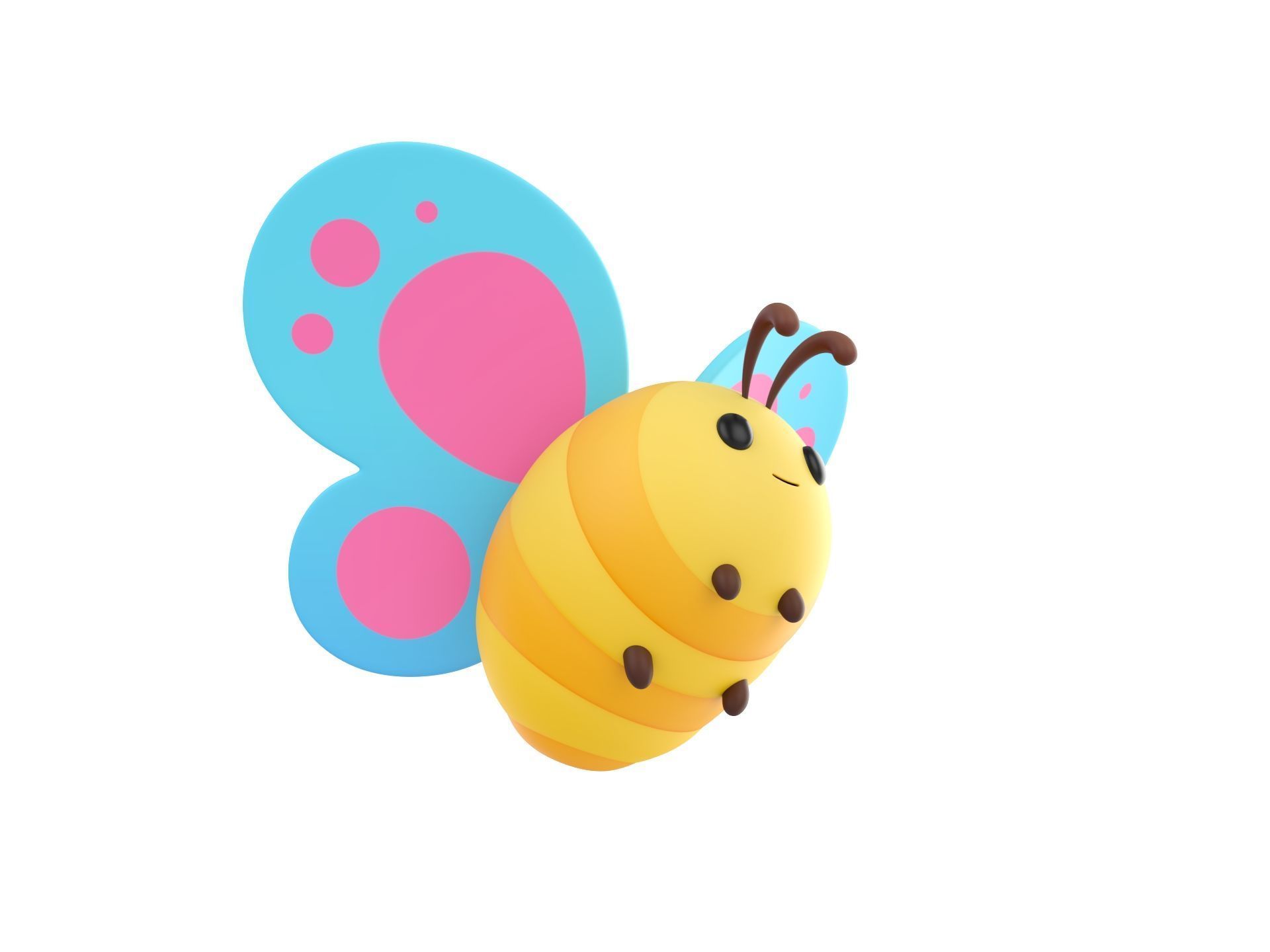 Character328 Butterfly 3D model_2