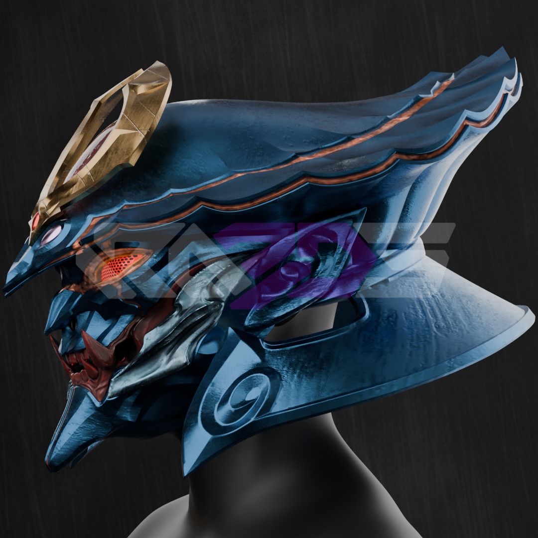 Yoshimitsu helmet 3d model 3D print model_2
