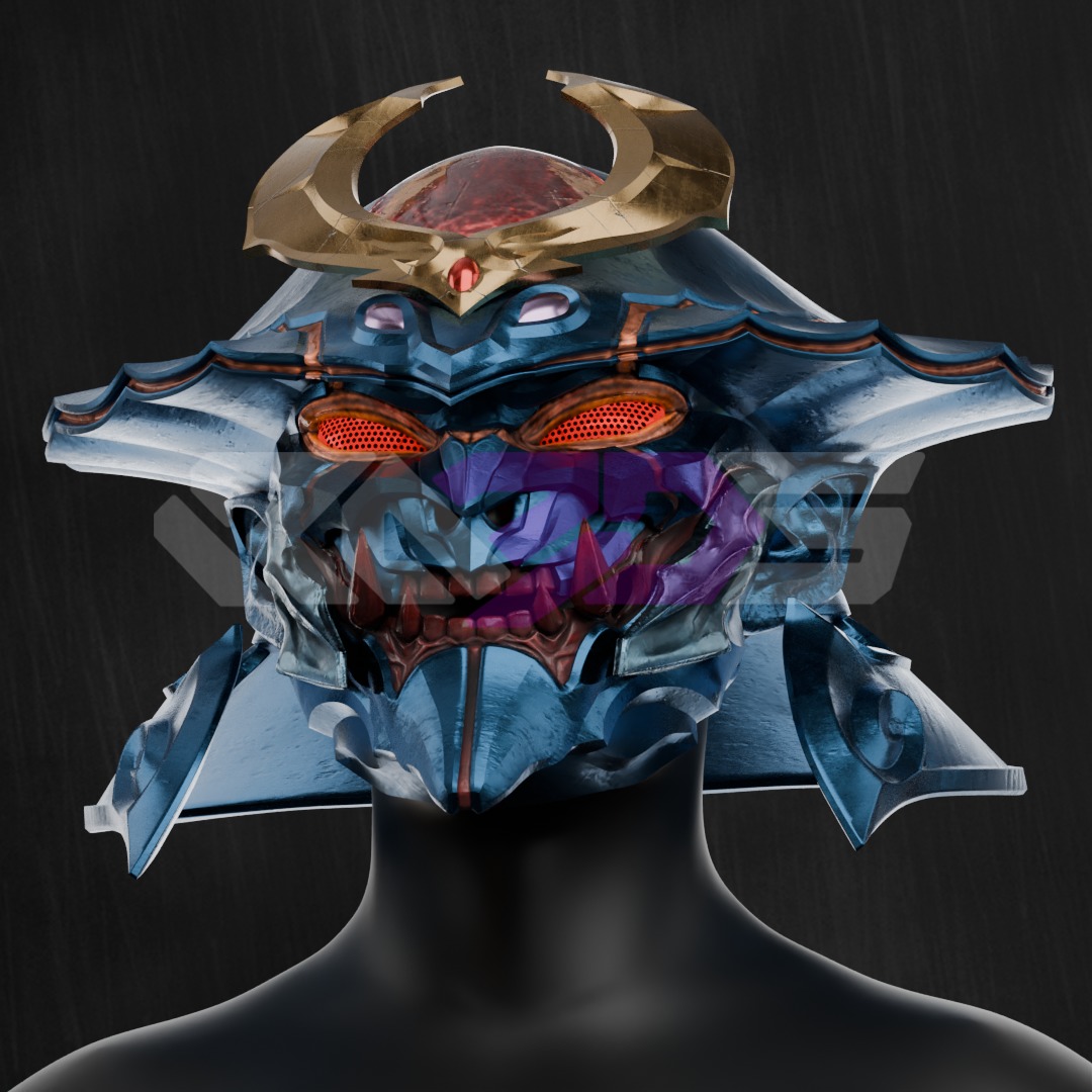 Yoshimitsu helmet 3d model 3D print model_3