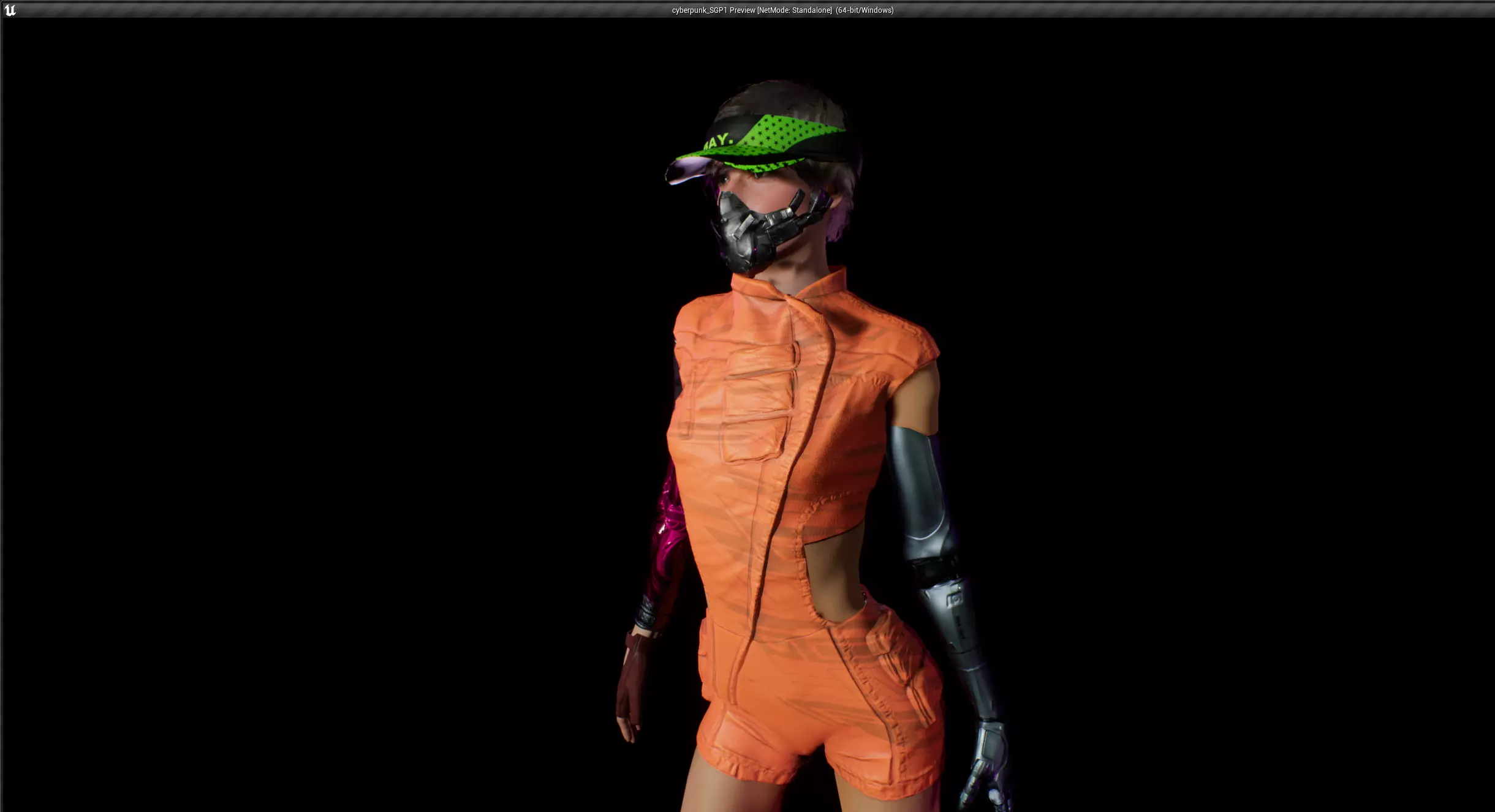 cyberpunk sgp1 unreal engine asset Low-poly 3D model_0