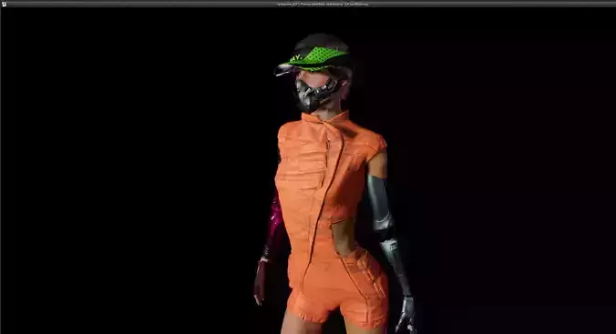 cyberpunk sgp1 unreal engine asset Low-poly 3D model