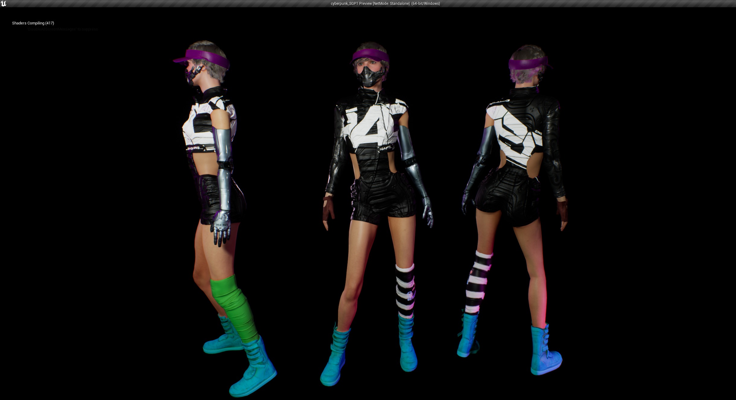 cyberpunk sgp1 unreal engine asset Low-poly 3D model_2