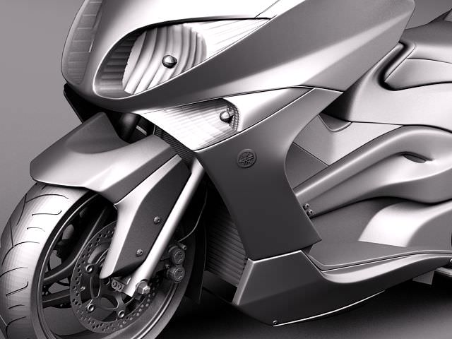 Yamaha T-Max 2008-2012 3D model_10