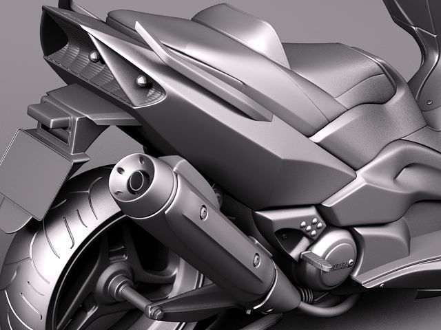 Yamaha T-Max 2008-2012 3D model_9